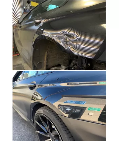 Boyasız Göçük Düzeltme Çamurluk ağzı