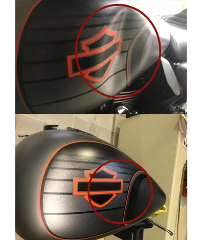 Boyasız Göçük Düzeltme Harley Davidson Motor Yakıt Deposu